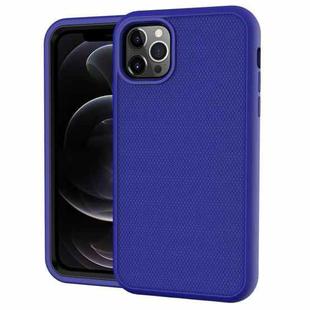 For iPhone 11 Pro Solid Color PC + Silicone Shockproof Skid-proof Dust-proof Case(Dark Blue)