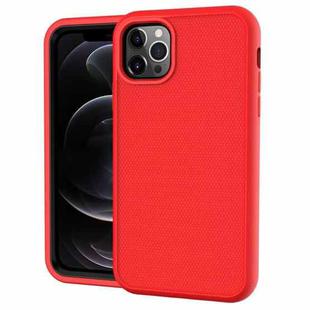 For iPhone 11 Solid Color PC + Silicone Shockproof Skid-proof Dust-proof Case (Red)