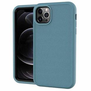 For iPhone 11 Pro Max Solid Color PC + Silicone Shockproof Skid-proof Dust-proof Case (Dark Green)