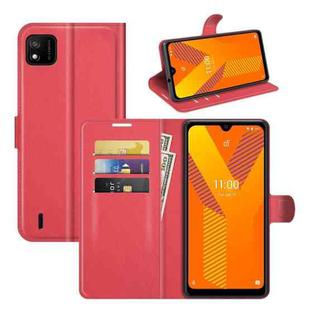 For Wiko Y62 Litchi Texture Horizontal Flip Protective Case with Holder & Card Slots & Wallet(Red)