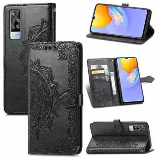 For vivo Y51 Mandala Embossing Pattern Horizontal Flip Leather Case with Holder & Card Slots & Wallet & Lanyard(Black)