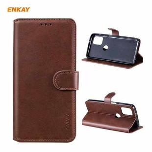 For Motorola Moto G Stylus 2021 ENKAY Hat-Prince Horizontal Flip PU Leather Case with Holder & Card Slots & Wallet(Brown)