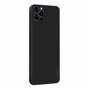 For iPhone 12 Pro Max PINWUYO Touching Series Liquid Silicone TPU Shockproof Case(Black)