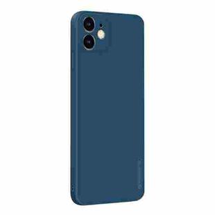 For iPhone 12 PINWUYO Touching Series Liquid Silicone TPU Shockproof Case(Blue)