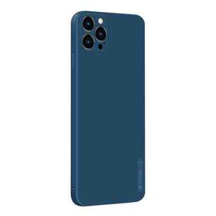 For iPhone 12 Pro PINWUYO Touching Series Liquid Silicone TPU Shockproof Case(Blue)