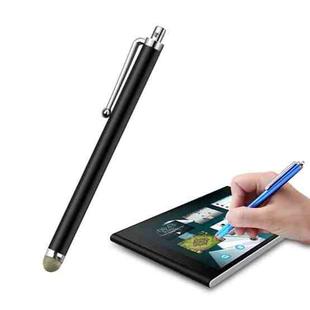 AT-19 Silver Fiber Pen Tip Stylus Capacitive Pen Mobile Phone Tablet Universal Touch Pen(Black)