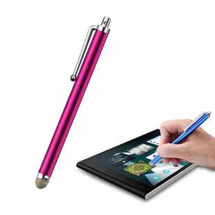 AT-19 Silver Fiber Pen Tip Stylus Capacitive Pen Mobile Phone Tablet Universal Touch Pen(Rose Red)