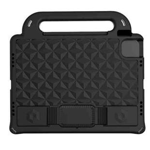For iPad Pro 11 2018 Diamond Series EVA Anti-Fall Shockproof Sleeve Protective Shell Case with Holder & Strap(Black)