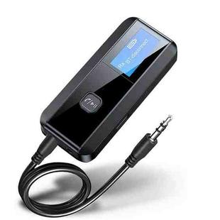 C29 2 in 1 USB Bluetooth 5.0 Audio Receiver Transmitter with LCD Display(Black)