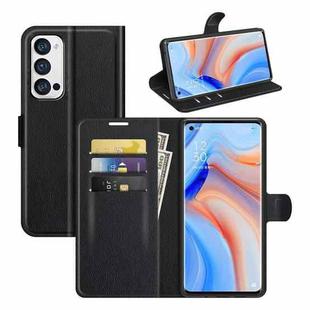 For OPPO Reno5 Pro+ / Find X3 Neo Litchi Texture Horizontal Flip Protective Case with Holder & Card Slots & Wallet(Black)