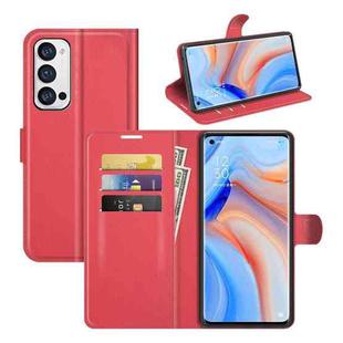 For OPPO Reno5 Pro+ / Find X3 Neo Litchi Texture Horizontal Flip Protective Case with Holder & Card Slots & Wallet(Red)
