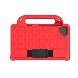 For Samsung Galaxy Tab A7 Lite T220 / T225 Diamond Series EVA  Anti-Fall Shockproof Sleeve Protective Shell Case with Holder & Strap(Red)