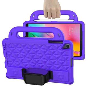 For Samsung Galaxy Tab A 10.1 2019 T510/T515 Diamond Series EVA  Anti-Fall Shockproof Sleeve Protective Shell Case with Holder & Strap(Purple)