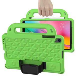 For Samsung Galaxy Tab A 10.1 2019 T510/T515 Diamond Series EVA  Anti-Fall Shockproof Sleeve Protective Shell Case with Holder & Strap(Green)
