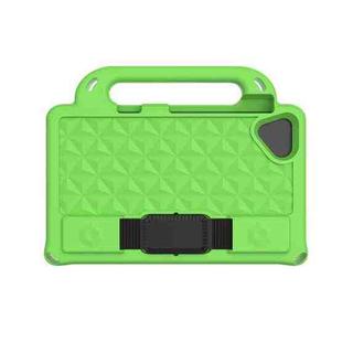 For Huawei MediaPad T8 8.0 inch Diamond Series EVA Portable Flat Anti Falling Sleeve Protective Shell With Bracket / Strap(Green)