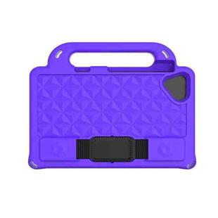 For Huawei MediaPad M5 lite 8.0 inch Diamond Series EVA Portable Flat Anti Falling Sleeve Protective Shell With Bracket / Strap(Purple)