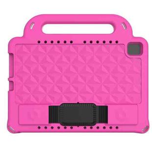 For Huawei MediaPad M5 10 10.8 inch Diamond Series EVA Anti-Fall Shockproof Sleeve Protective Shell Case with Holder & Strap(Rose Red)