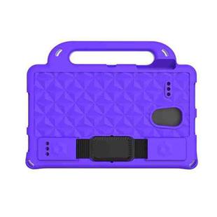 For Samsung Galaxy Tab A 8.0 T380/385/T387 Diamond Series EVA  Anti-Fall Shockproof Sleeve Protective Shell Case with Holder & Strap(Purple)