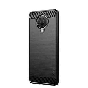 For Nokia G10 / G20 / 6.3 MOFI Gentleness Series Brushed Texture Carbon Fiber Soft TPU Case(Black)