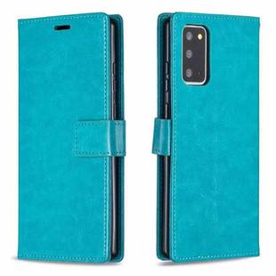 For Samsung Galaxy A32 4G Crazy Horse Texture Horizontal Flip Leather Case with Holder & Card Slots & Wallet & Photo Frame(Blue)