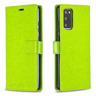 For Samsung Galaxy A32 4G Crazy Horse Texture Horizontal Flip Leather Case with Holder & Card Slots & Wallet & Photo Frame(Green)