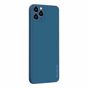 For iPhone 11 Pro Max PINWUYO Sense Series Liquid Silicone TPU Mobile Phone Case (Blue)