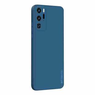 For Huawei P40 Pro PINWUYO Sense Series Liquid Silicone TPU Mobile Phone Case(Blue)