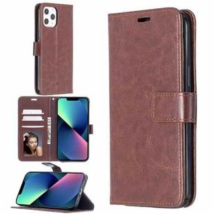 For iPhone 13 mini Crazy Horse Texture Horizontal Flip Leather Case with Holder & Card Slots & Wallet & Photo Frame (Brown)