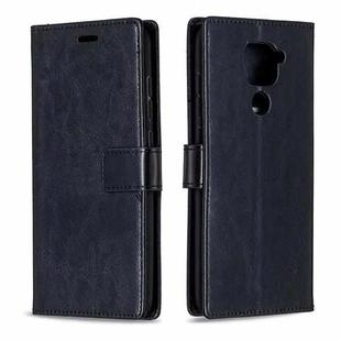 For Xiaomi Redmi Note 9 5G Crazy Horse Texture Horizontal Flip Leather Case with Holder & Card Slots & Wallet & Photo Frame(Black)