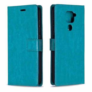For Xiaomi Redmi Note 9 5G Crazy Horse Texture Horizontal Flip Leather Case with Holder & Card Slots & Wallet & Photo Frame(Blue)