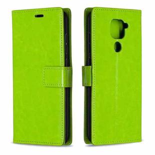 For Xiaomi Redmi Note 9 5G Crazy Horse Texture Horizontal Flip Leather Case with Holder & Card Slots & Wallet & Photo Frame(Green)