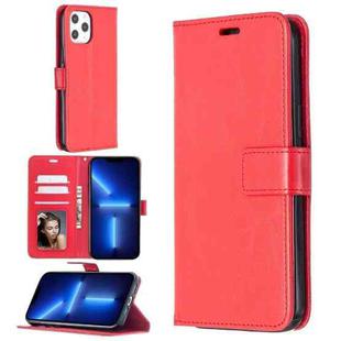 For iPhone 13 Pro Max Crazy Horse Texture Horizontal Flip Leather Case with Holder & Card Slots & Wallet & Photo Frame (Red)