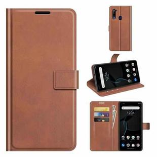 For ZTE Libero 5G Retro Calf Pattern Buckle Horizontal Flip Leather Case with Holder & Card Slots & Wallet(Light Brown)