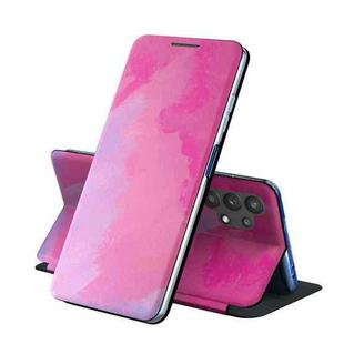 For Samsung Galaxy A32 5G Voltage Watercolor Pattern Skin Feel Magnetic Horizontal Flip PU Leather Case with Holder(Purple)