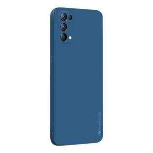 For OPPO Reno5 / Reno5 K / Find X3 Lite PINWUYO Touching Series Liquid Silicone TPU Shockproof Case(Blue)