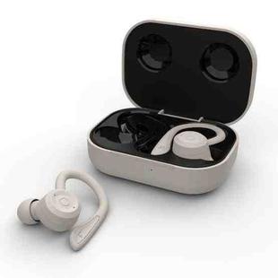 T20 TWS Bluetooth Hooks Wireless Sports Headphones with Charging Box IPX6 Waterproof Noise-cancelling Earphones(Gray)