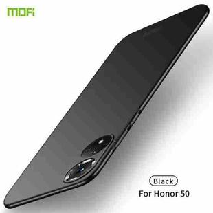 For Honor 50 MOFI Frosted PC Ultra-thin Hard Case(Black)