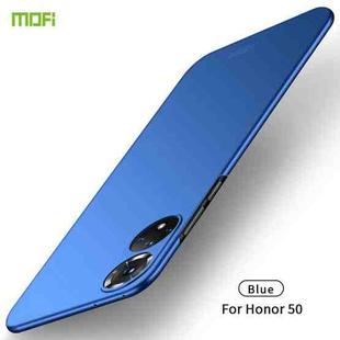 For Honor 50 MOFI Frosted PC Ultra-thin Hard Case(Blue)