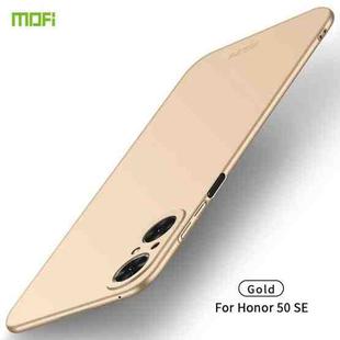 For Honor 50 SE MOFI Frosted PC Ultra-thin Hard Case(Gold)