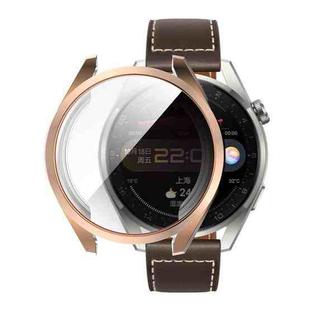 For Huawei Watch 3 Pro 48mm ENKAY Hat-Prince Full Coverage Transparent Soft Case TPU HD Clear Cover(Rose Gold)