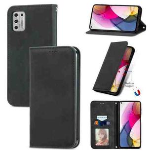 For Motorola Moto G Stylus 2021 Retro Skin Feel Business Magnetic Horizontal Flip Leather Case with Holder & Card Slots & Wallet & Photo Frame(Black)