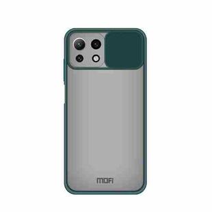 For Xiaomi Mi 11 Lite MOFI Xing Dun Series Translucent Frosted PC + TPU Privacy Anti-glare Shockproof All-inclusive Protective Case(Green)