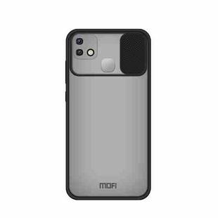 For Infinix HOT 10i MOFI Xing Dun Series Translucent Frosted PC + TPU Privacy Anti-glare Shockproof All-inclusive Protective Case(Black)
