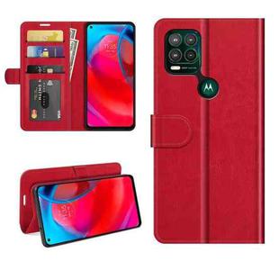 For Motorola Moto G Stylus 5G R64 Texture Single Horizontal Flip Protective Case with Holder & Card Slots & Wallet& Photo Frame(Red)