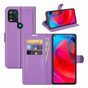 For Motorola Moto G Stylus 5G Litchi Texture Horizontal Flip Protective Case with Holder & Card Slots & Wallet(Purple)