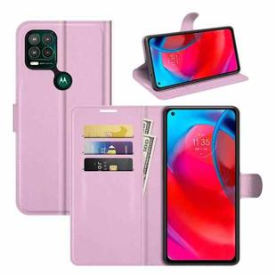 For Motorola Moto G Stylus 5G Litchi Texture Horizontal Flip Protective Case with Holder & Card Slots & Wallet(Pink)