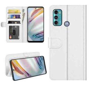 For Motorola Moto G60/G40 Fusion    R64 Texture Single Horizontal Flip Protective Case with Holder & Card Slots & Wallet& Photo Frame(White)