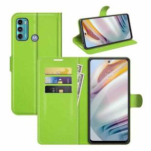 For Motorola Moto G60/G40 Fusion Litchi Texture Horizontal Flip Protective Case with Holder & Card Slots & Wallet(Green)