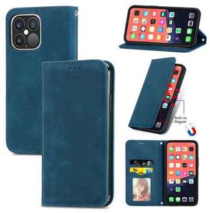 For iPhone 13 Pro Max  Retro Skin Feel Business Magnetic Horizontal Flip Leather Case With Holder & Card Slots & Wallet & Photo Frame(Blue)