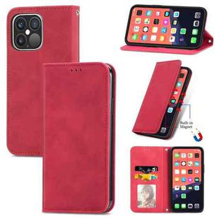 For iPhone 13 Pro Max  Retro Skin Feel Business Magnetic Horizontal Flip Leather Case With Holder & Card Slots & Wallet & Photo Frame(Red)